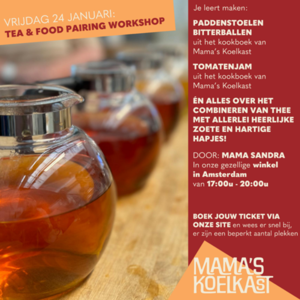 Tea & Food Pairing Workshop 24 januari 2025