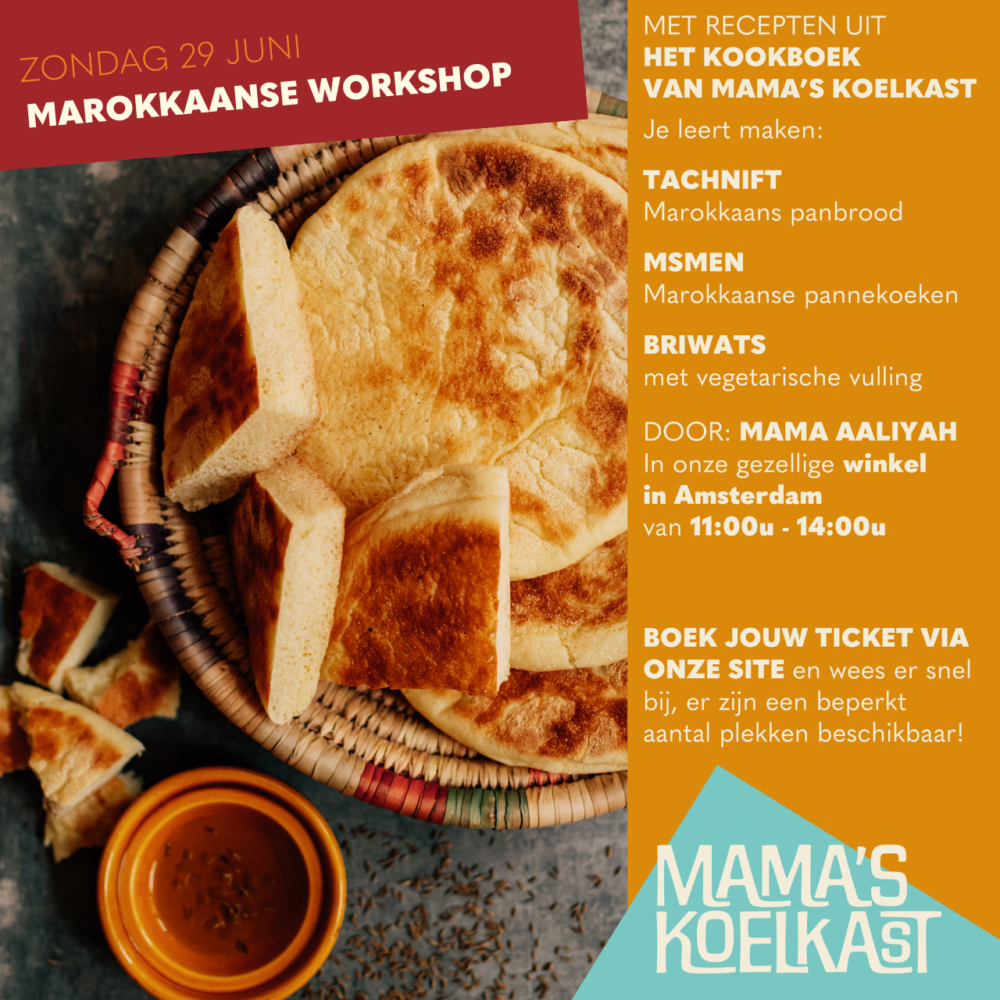 Marokkaanse Kookworkshop 29 juni 2025